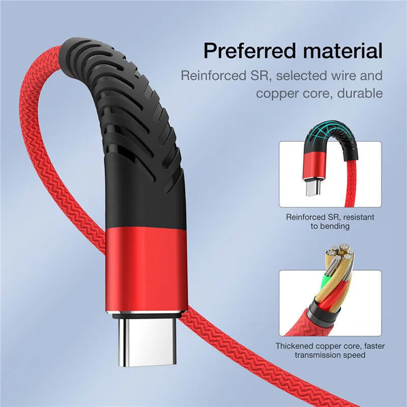 کابل شارژ USB به USB-C  آروین مدل CA-01V طول 1 متر