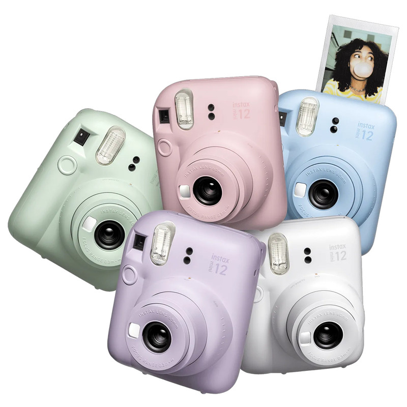 دوربین عکاسی چاپ سریع فوجی فیلم مدل Instax Mini 12 به همراه فیلم