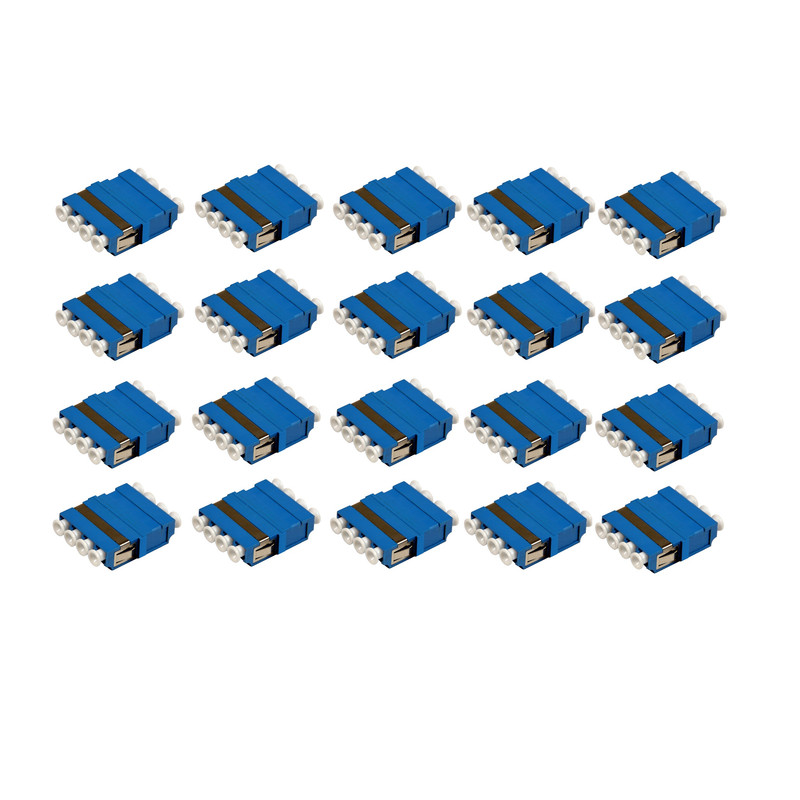 آداپتور فیبر نوری مدل LC-LC-QUAD بسته 20 عددی