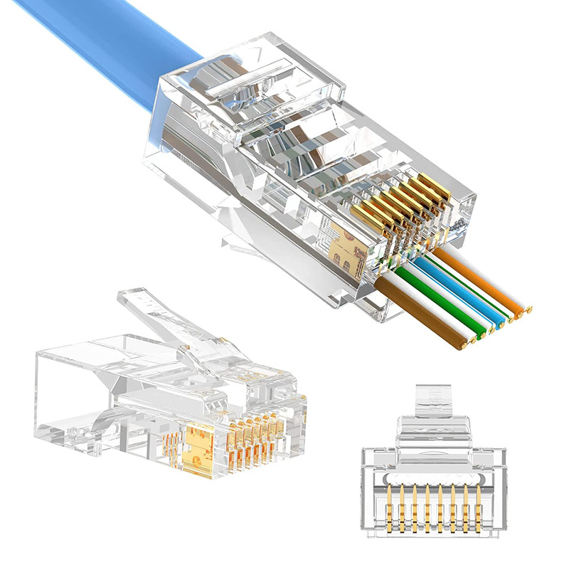 سوکت شبکه CAT6 مدل OPEN END بسته 25 عددی