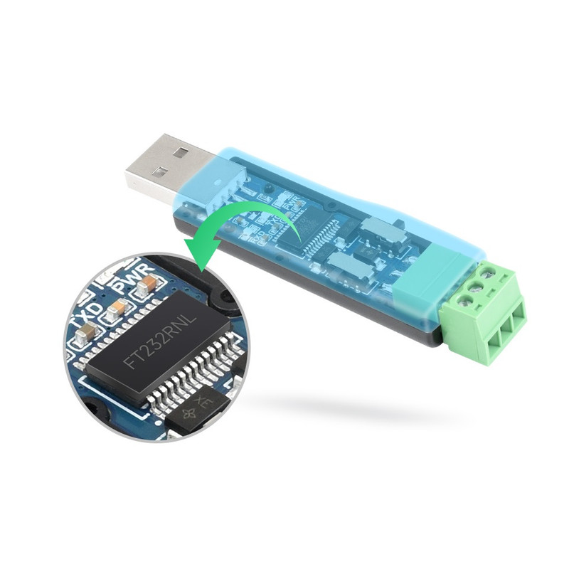 مبدل صنعتی USB به سریال ویوشیر مدل USB to RS232/485