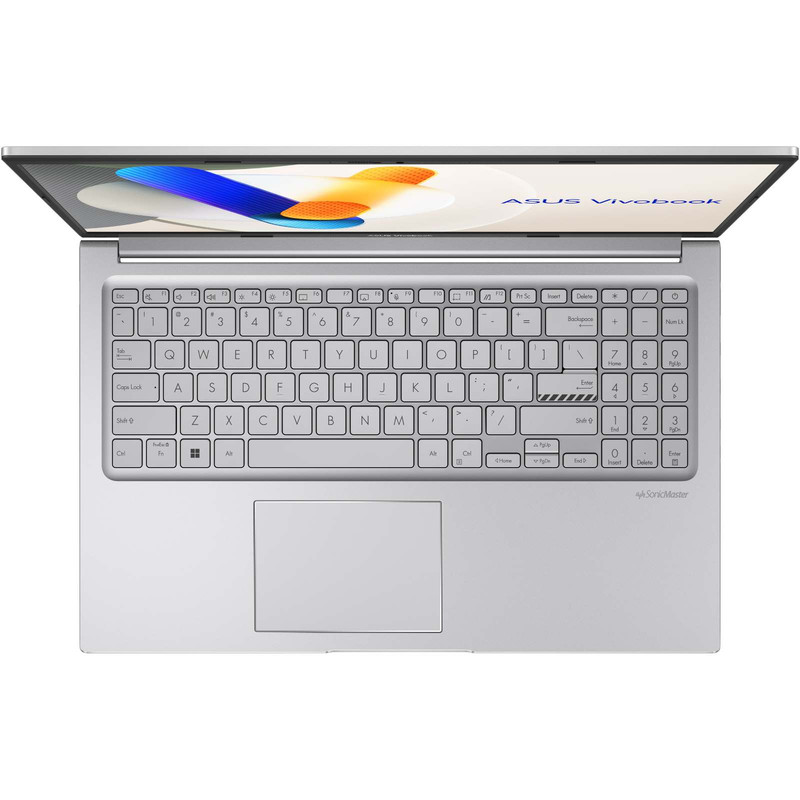لپ‌تاپ 15.6 اینچی ایسوس مدل Vivobook 15 X1504VA، پردازنده Core 5-120U، رم 8 گیگابایت DDR5 با فرکانس 4800 مگاهرتز، حافظه SSD با ظرفیت 512 گیگابایت، نمایشگر IPS با وضوح Full HD، پشتیبانی از Wi-Fi 6 و Bluetooth 5.2