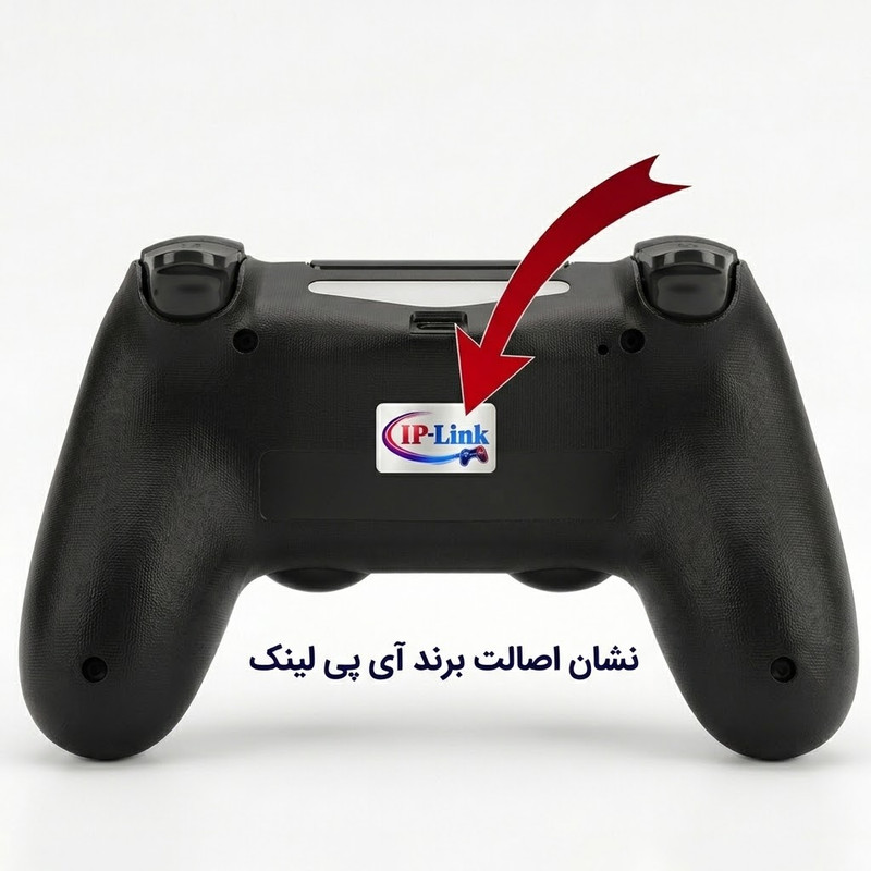 دسته بازی آی پی لینک پلی استیشن ۴ مدل IP-LINK - 2026 با قابلیت اتصال به پلی استیشن اسلیم ، فت ، پرو ، کامپیوتر ، موبایل ، به همراه کابل شارژ