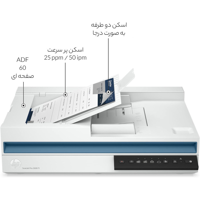 اسکنر  اچ‌پی مدل Scanjet Pro 2600 f1