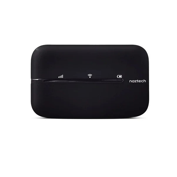 مودم 4G LTE قابل حمل نزتک مدل NZT-77CT با باتری 2100 میلی‌آمپر، پشتیبانی از 10 کاربر همزمان، آنتن داخلی، پورت USB Type-C و شیار سیم کارت میکرو