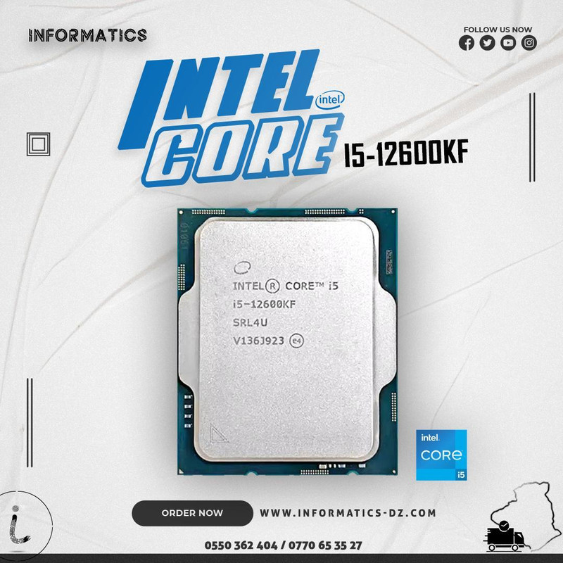 پردازنده مرکزی اینتل مدل Core i5 12600KF-Tray