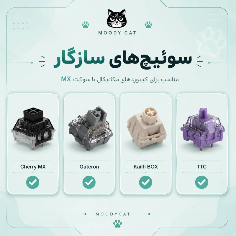 دکمه کیبورد مودی کت کد 01