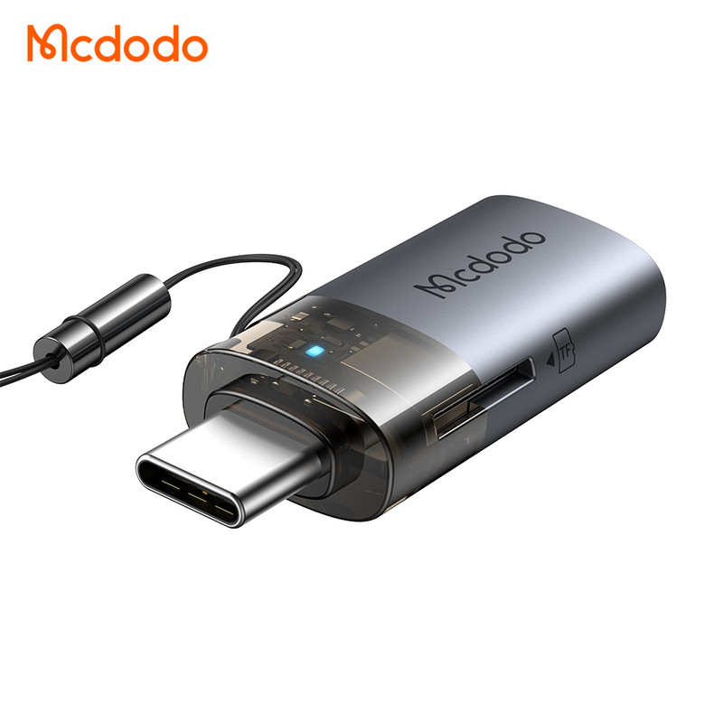 مبدل USB-A / Micro SD به USB-C مک دودو مدل OT-7600