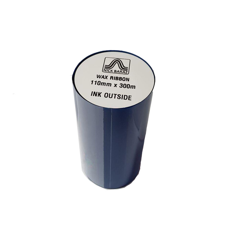 ریبون پرینتر لیبل زن نیک براز مدل WAX 110mm x 300m