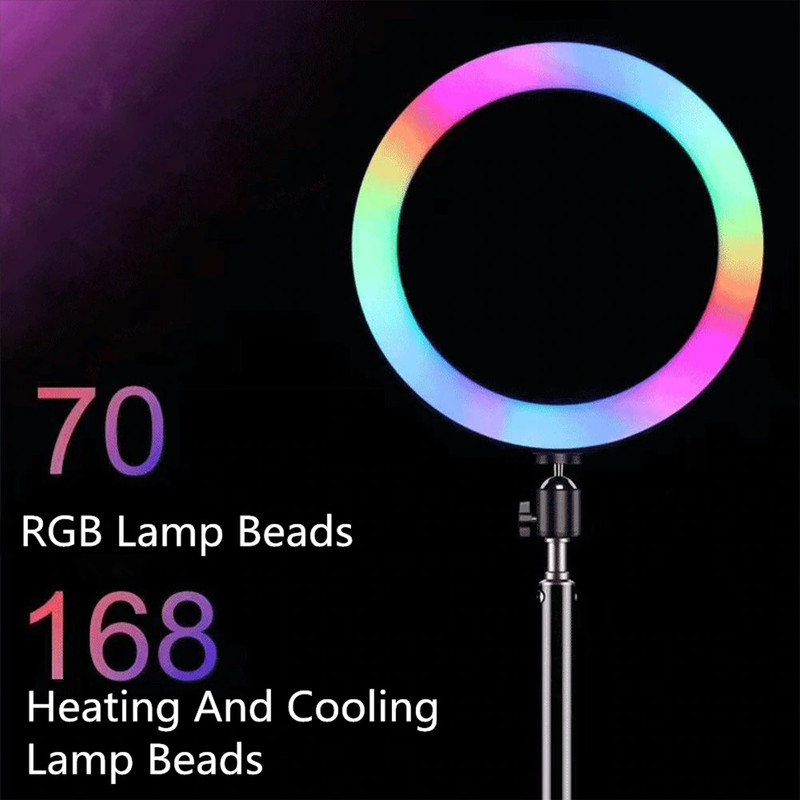 رینگ لایت مدل LJJ-30 RGB-30cm