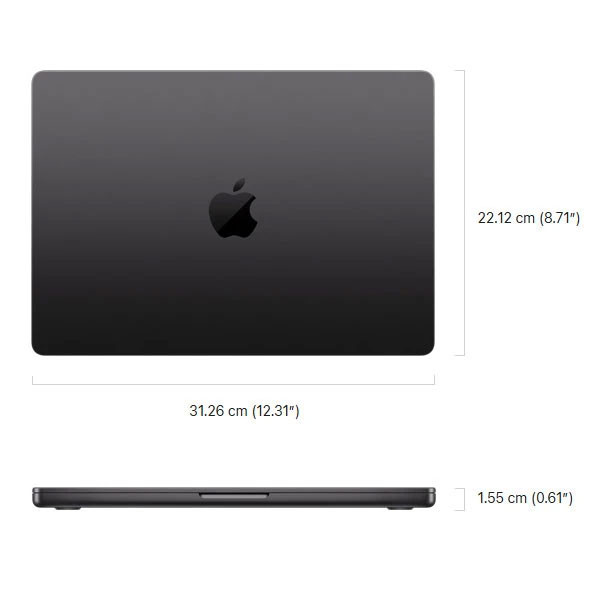 لپ‌تاپ 14.2 اینچی اپل مدل MacBook Pro MGDN4 2026 LLA، پردازنده M5 Pro با 15 هسته پردازشی و گرافیک یکپارچه 16 هسته‌ای، 24 گیگابایت رم، حافظه داخلی SSD با ظرفیت 1 ترابایت ، نمایشگر Liquid Retina Mini-LED با نرخ نوسازی 120 هرتز و 3 درگاه Thunderbolt 5.0
