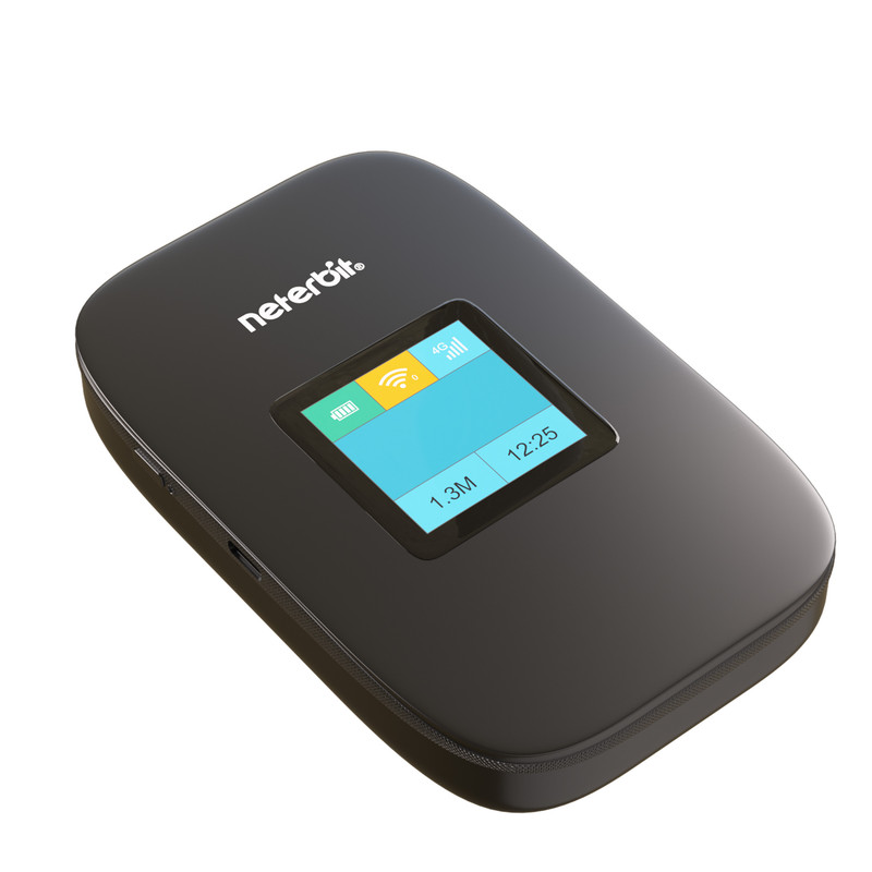 مودم همراه 4G LTE نتربیت مدل NWR-945X با باتری 3000 میلی‌آمپر ساعت، پشتیبانی از Wi-Fi 6، سرعت دانلود تا 150 مگابیت بر ثانیه، اتصال بیش از 10 کاربر و فایروال NAT