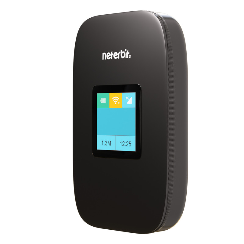 مودم همراه 4G LTE نتربیت مدل NWR-945X با باتری 3000 میلی‌آمپر ساعت، پشتیبانی از Wi-Fi 6، سرعت دانلود تا 150 مگابیت بر ثانیه، اتصال بیش از 10 کاربر و فایروال NAT