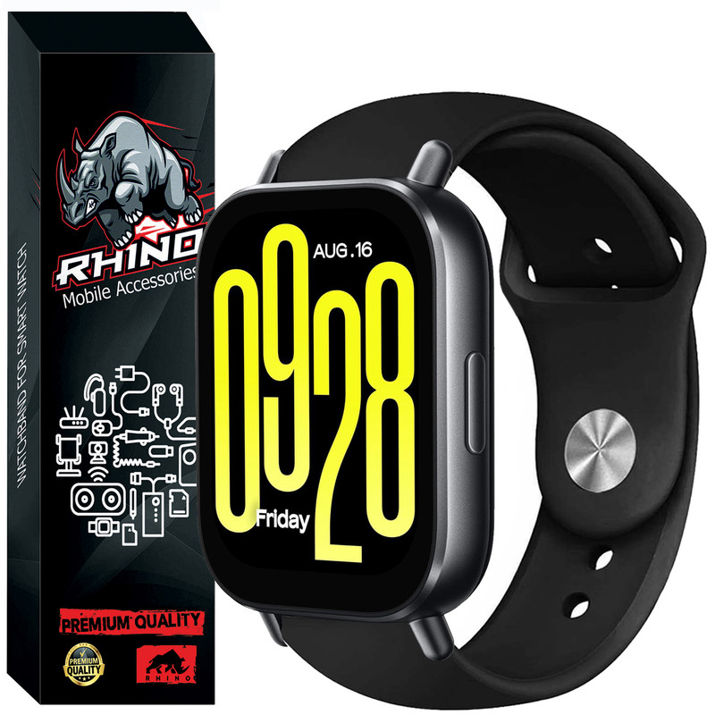 بند راینو مدل Silicone مناسب برای ساعت هوشمند شیائومی Redmi Watch 5 Active