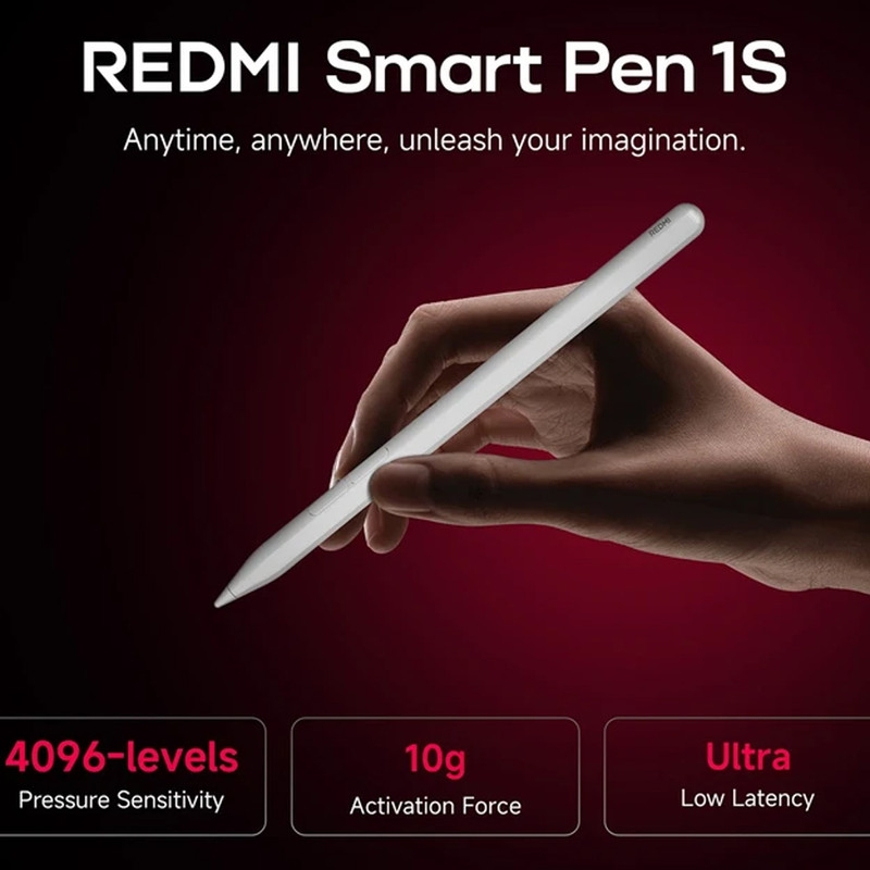 قلم لمسی شیائومی مدل Redmi Smart Pen 1S مناسب برای تبلت شیائومی Redmi Pad Mini / Pad 2 Pro  / Pad 2 / Pad Pro