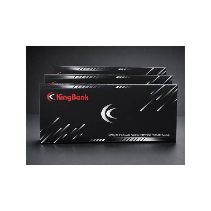 رم دسکتاپ 16 گیگابایت کینگ بانک مدل KJXB Headsink، از نوع DDR4 با فرکانس 3200 مگاهرتز و تایمینگ CL16، معماری تک‌کاناله، ولتاژ کاری 1.35 ولت و هیت‌سینک، سازگار با پردازنده‌های Intel و AMD