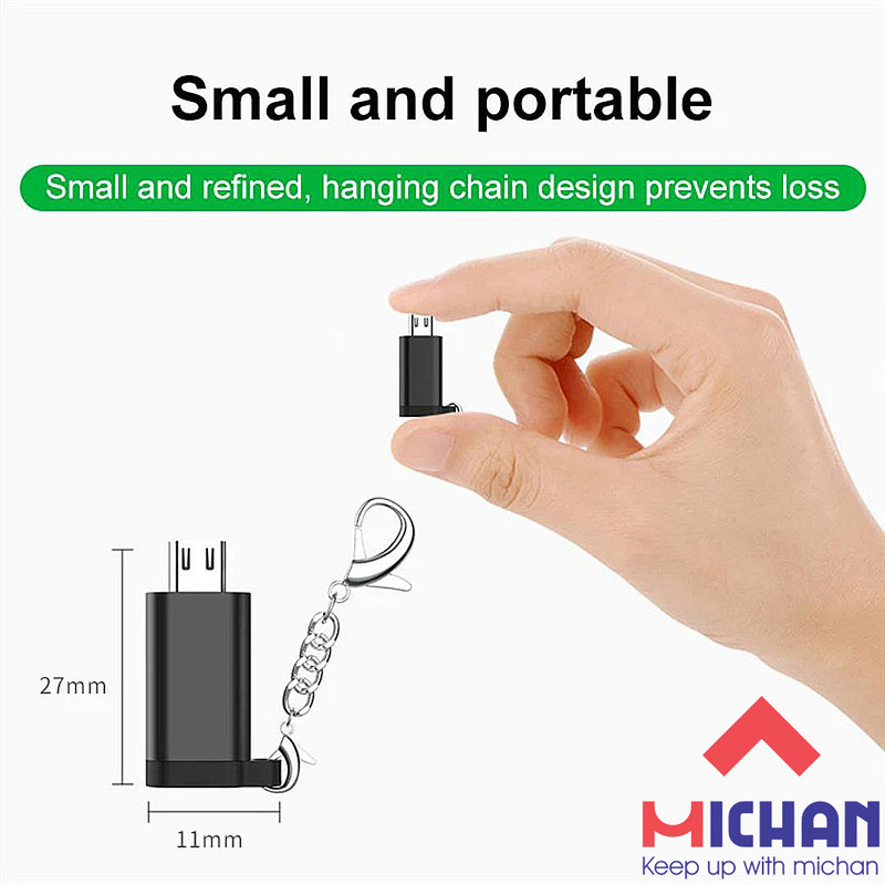 مبدل USB-C به MICROUSB میچان مدل S1