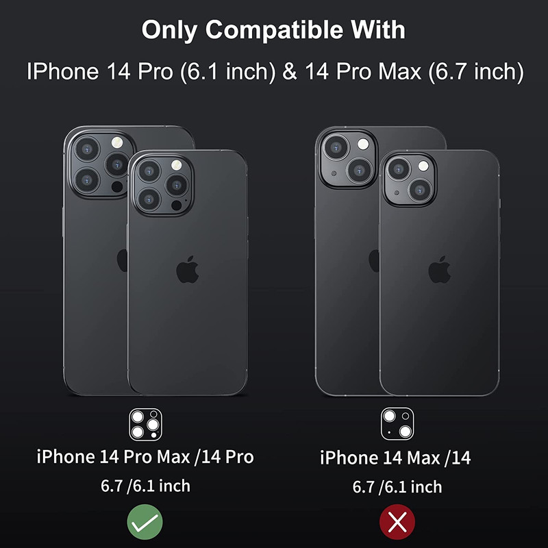 محافظ لنز دوربین بادیگارد مدل رینگی مناسب برای گوشی موبایل اپل iPhone 14 Pro / 14 Pro Max