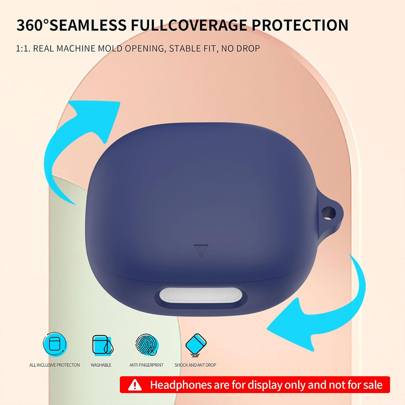 کاور آکوآرا مدل Silicone مناسب برای کیس هدفون بیسیم انکر Soundcore Liberty 4 Pro