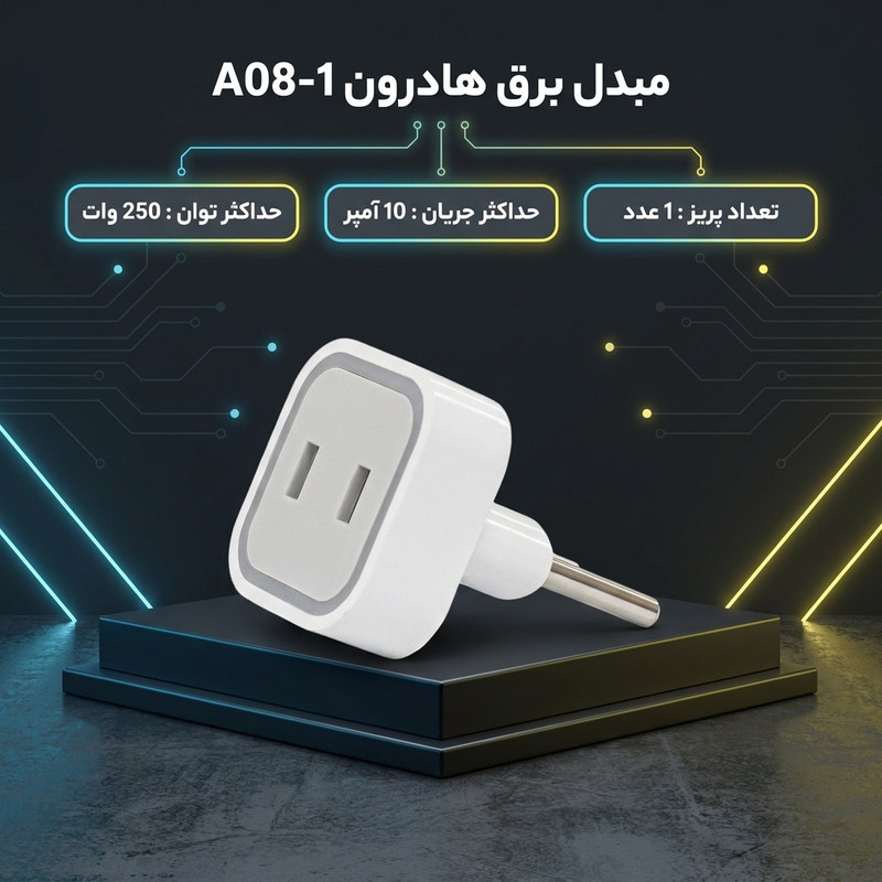 مبدل برق هادرون مدل A08-1