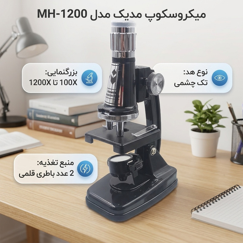 میکروسکوپ مدیک مدل MH-1200