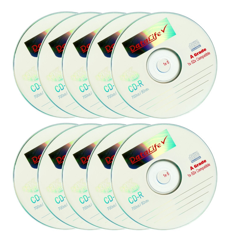 سی دی خام دیتالایف مدل G-D10 بسته 10 عددی