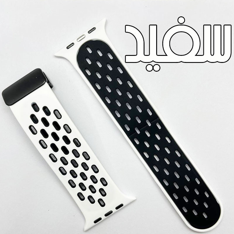 بند گوف مدل Breathable Silicon Magnetic مناسب برای اپل واچ سایز 42/44/45/49 میلی متری سری 1/2/3/4/5/6/7/8/9/SE/ULTRA/ULTRA 2