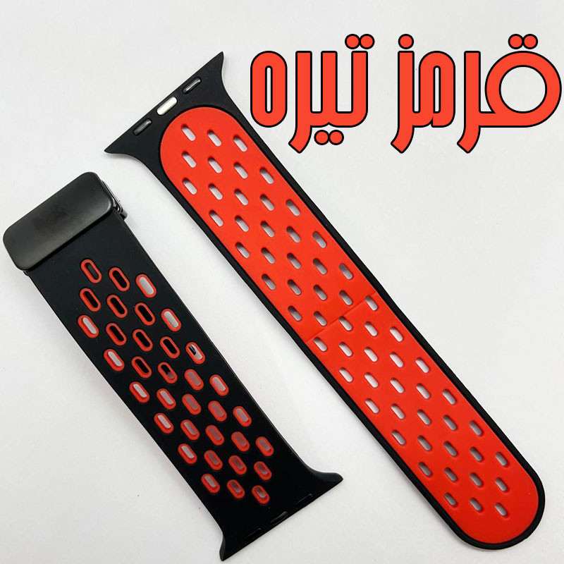 بند گوف مدل Breathable Silicon Magnetic مناسب برای اپل واچ سایز 42/44/45/49 میلی متری سری 1/2/3/4/5/6/7/8/9/SE/ULTRA/ULTRA 2