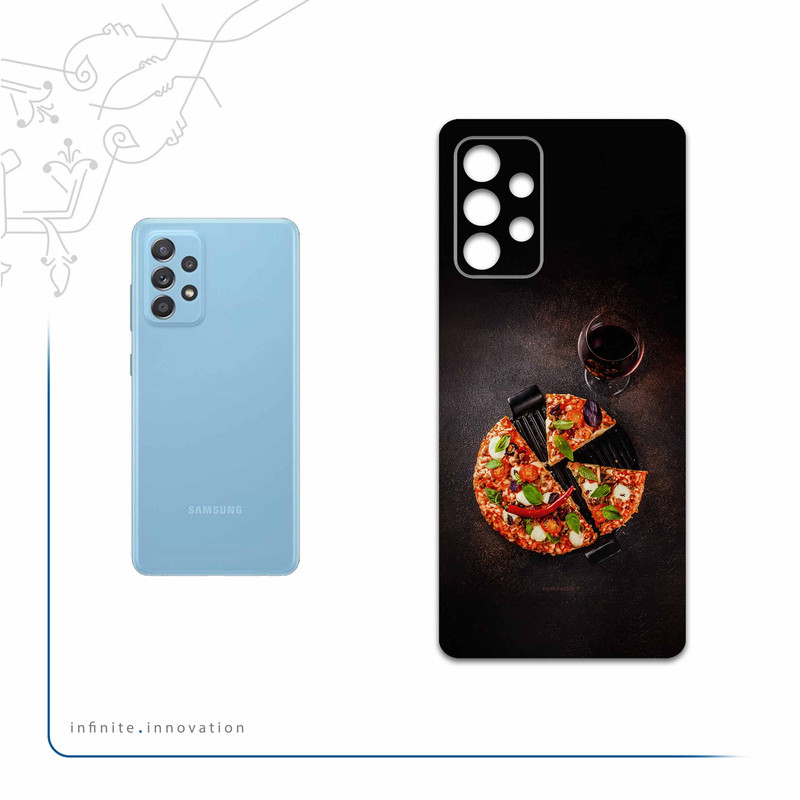 برچسب پوششی ماهوت مدل Pizza مناسب برای گوشی موبایل سامسونگ Galaxy A52s 5G