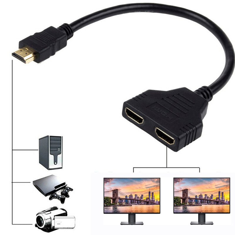 کابل تبدیل 1 به 2 HDMI دی-نت مدل HDTV TO 2HD