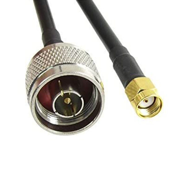 کابل پیگتیل RG-58 با کانکتورهای N-Male به SMA-Female مدل 2000397
