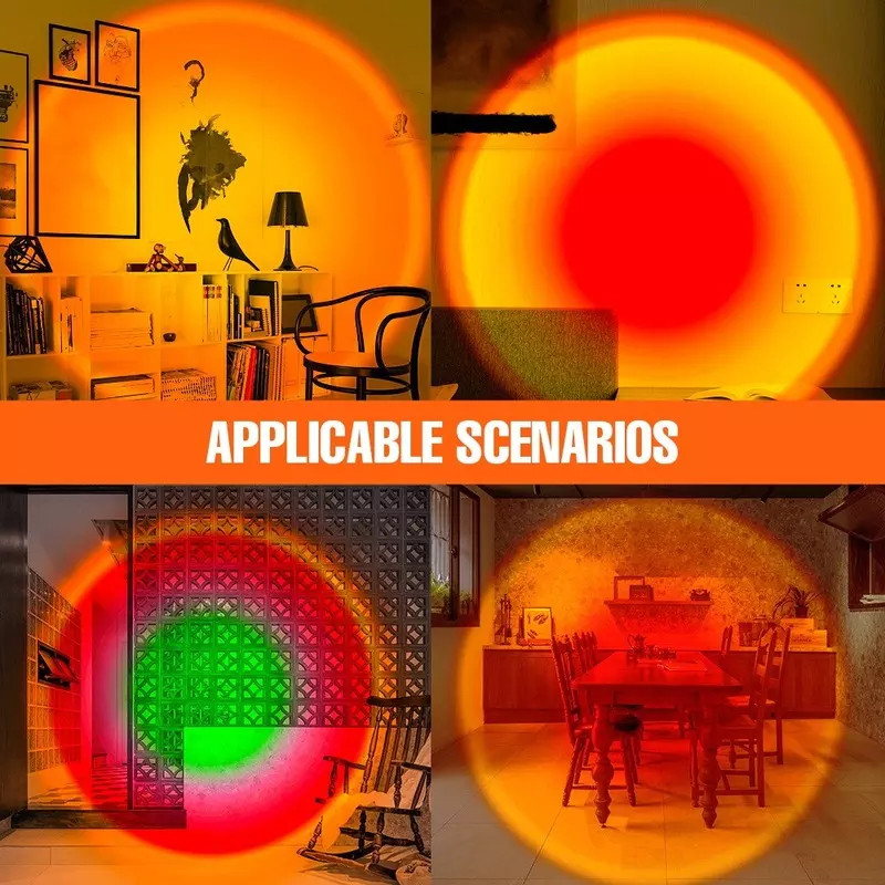 نور ثابت ال ای دی مدل SUNSET LAMP 2023