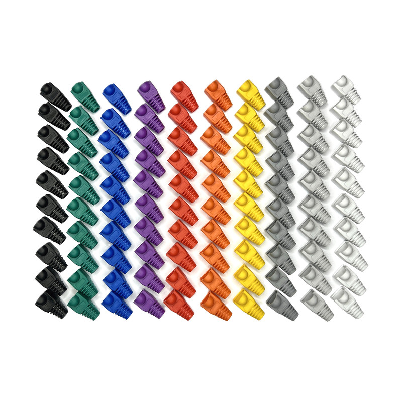 محافظ سوکت شبکه RJ45 مدل 10 بسته 100 عددی