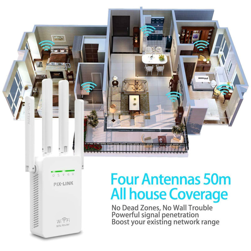اکسس پوینت و گسترش دهنده محدوده بی‌سیم پیکس لینک مدل 3in1Wi-Fi09