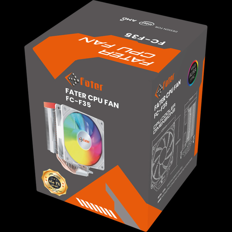 خنک کننده پردازنده فاطر مدل CPU Fan F35