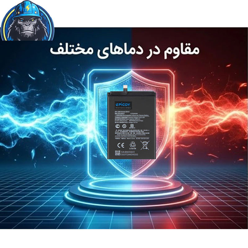 باتری موبایل اپیکوی مدل Gorillomi Irj BN61 ظرفیت 6000 میلی آمپر ساعت سازگار با گوشی موبایل شیائومی Poco X3/ X3 NFC