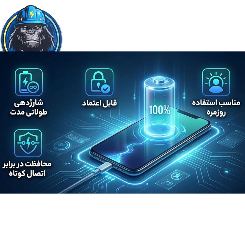 باتری موبایل اپیکوی مدل Gorillomi Irj BN61 ظرفیت 6000 میلی آمپر ساعت سازگار با گوشی موبایل شیائومی Poco X3/ X3 NFC
