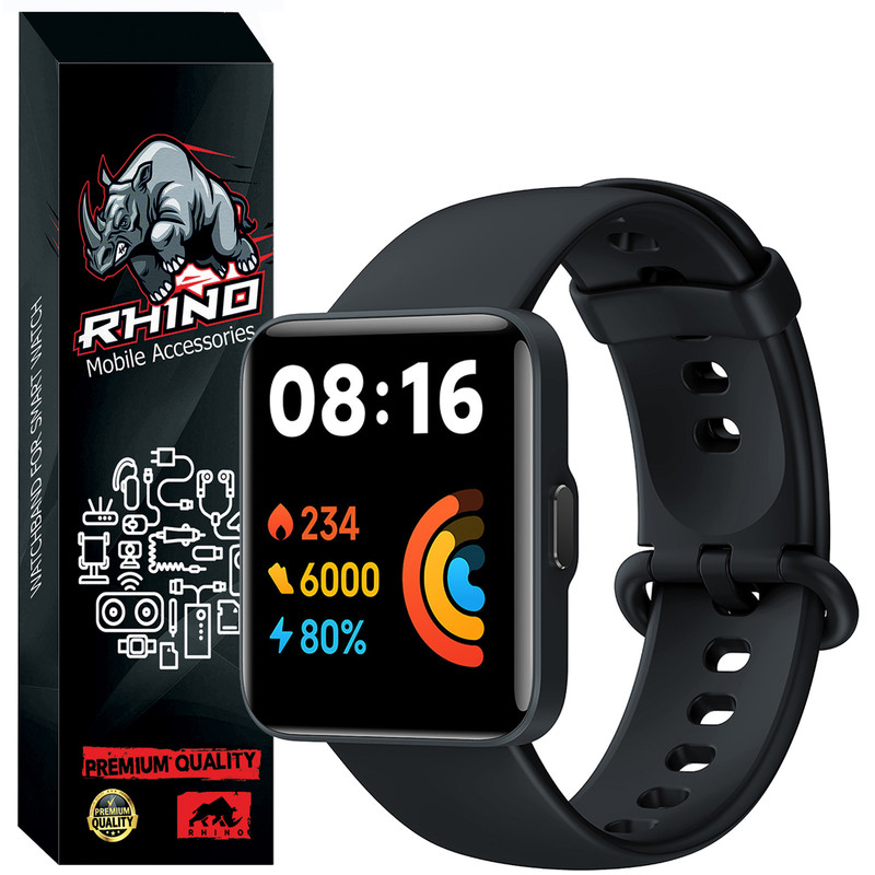 بند راینو مدل Silicon مناسب برای ساعت هوشمند شیائومی Redmi Watch Lite / Redmi Watch 2 Lite
