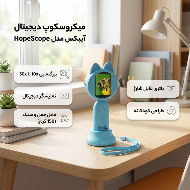 میکروسکوپ دیجیتال آیبکس مدل HopeScope