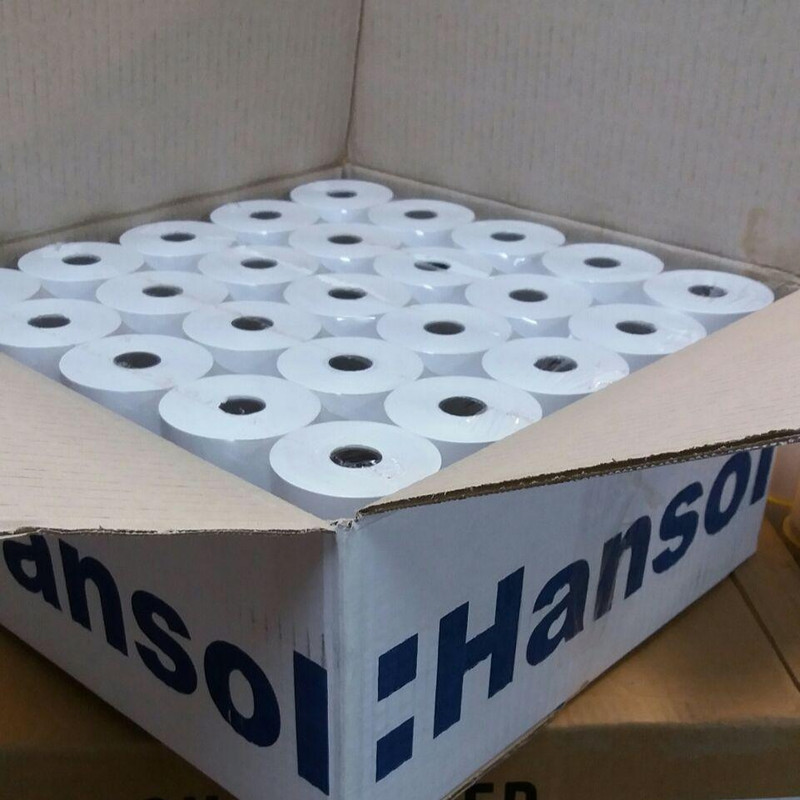 کاغذ رول کارتخوان حرارتی هانسول مدل 57mm بسته 260 عددی