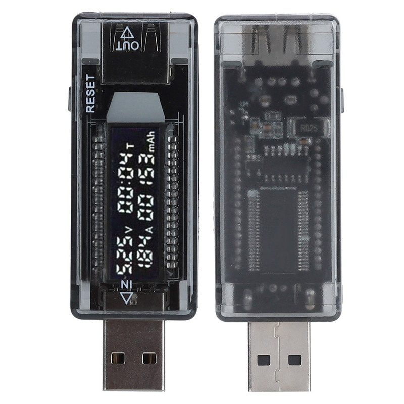 تستر و نمایشگر ولتاژ و جریان و ظرفیت شارژ USB مدل KWS-V21