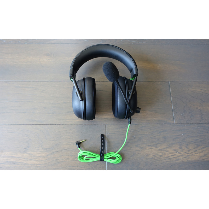 هدست گیمینگ ریزر مدل BlackShark V2 X با نویز کنسلینگ بدنه و نویز کنسلینگ میکروفون (ENC)، اتصال از طریق جک 3.5 میلی‌متری، دارای صدای فراگیر 7.1 کاناله، دارای تکنولوژی صدای 360 درجه