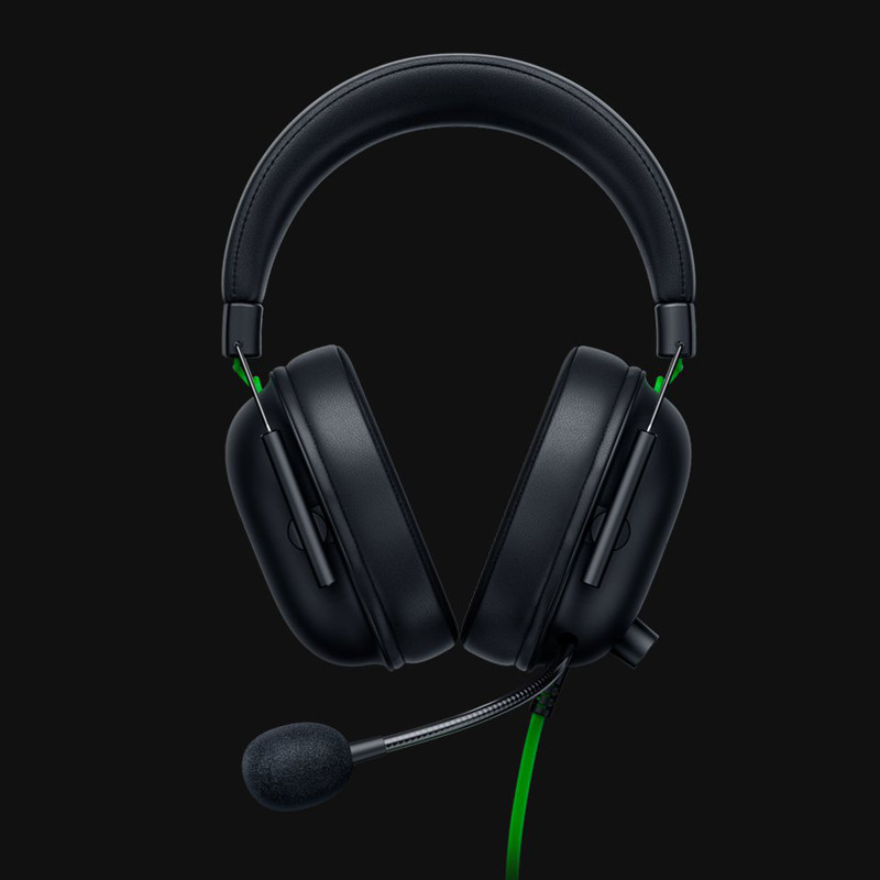 هدست گیمینگ ریزر مدل BlackShark V2 X با نویز کنسلینگ بدنه و نویز کنسلینگ میکروفون (ENC)، اتصال از طریق جک 3.5 میلی‌متری، دارای صدای فراگیر 7.1 کاناله، دارای تکنولوژی صدای 360 درجه