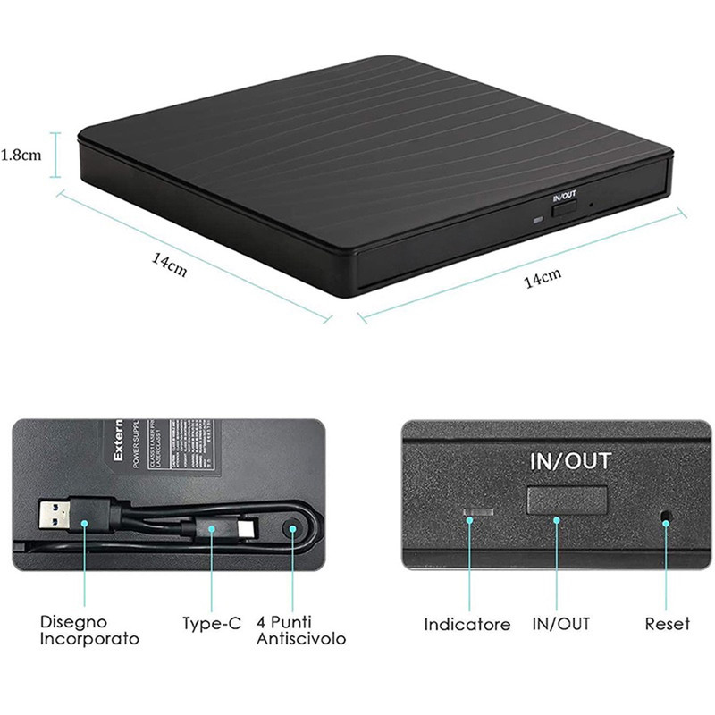 درایو DVD اکسترنال مدل POP-UP2023
