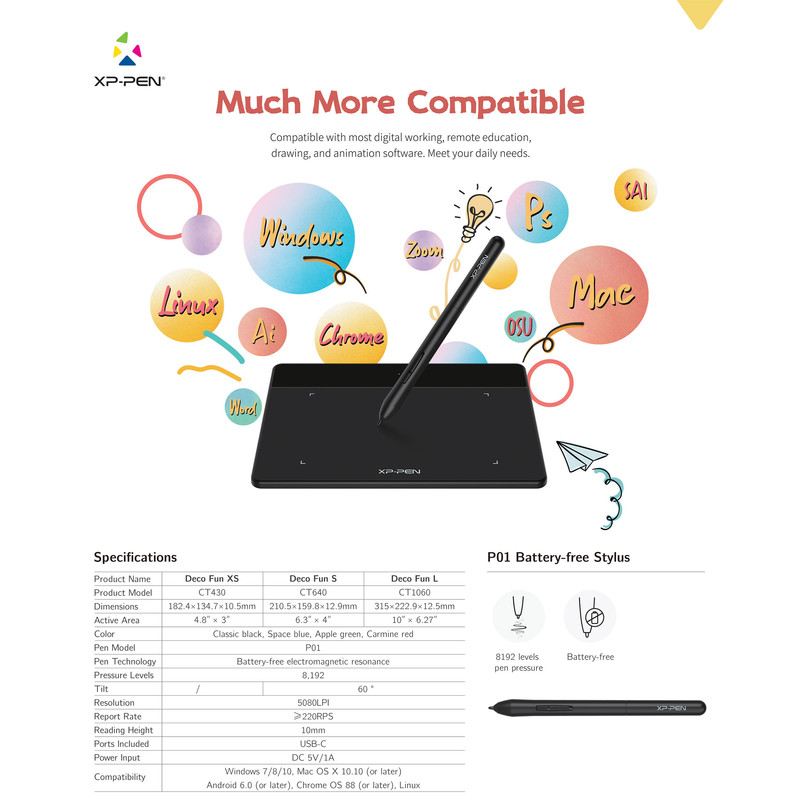 قلم نوری ایکس پی-پن مدل Deco Fun S CT640