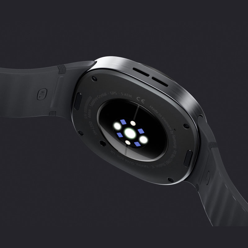 ساعت هوشمند 40 میلی‌متری سامسونگ مدل Galaxy Watch 8 با بند پلاستیکی