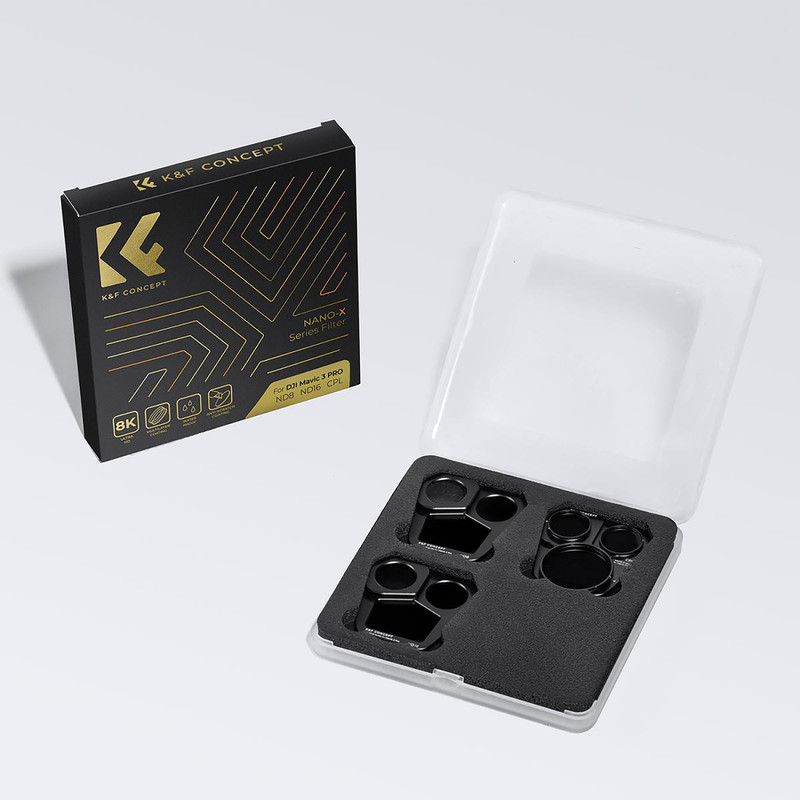 فیلتر لنز کی اند اف مدل LENS FILTERS KIT 3 (ND8+ND16+CPL)FOR DJI MAVIC 3PRO - NANO-X