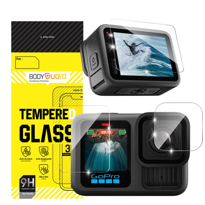 محافظ صفحه نمایش شیشه ای بادیگارد مدل GL مناسب برای دوربین گوپرو GoPro Hero 9 / 10 / 11 / 12 / 13