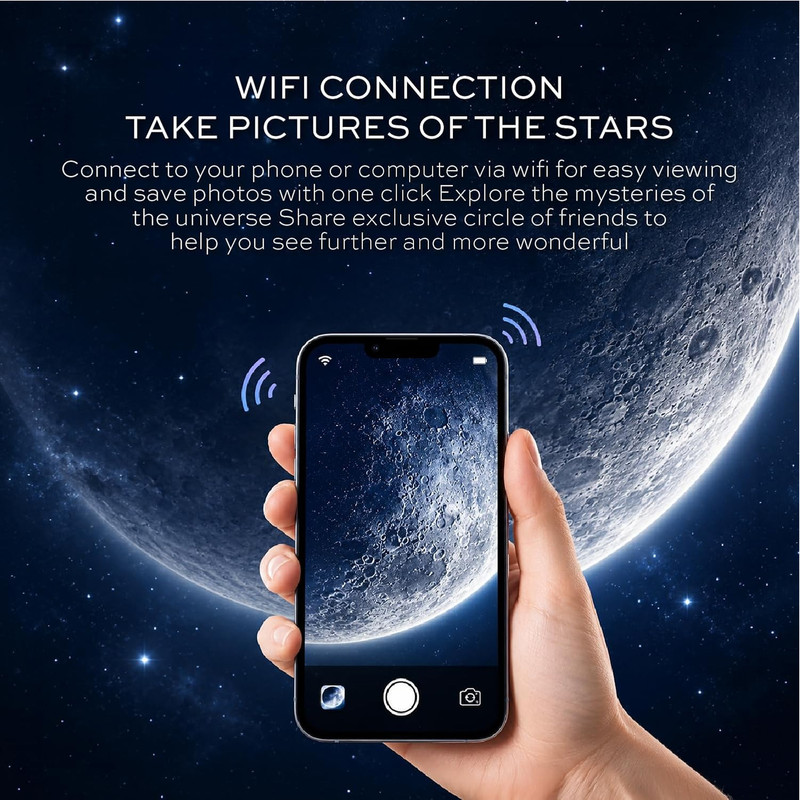دوربین تلسکوپ مدل دیجیتال وای فای کد WIFI HD