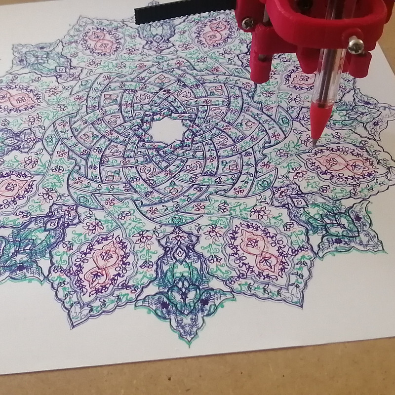 پلاتر سی ان سی طرح نویسنده مدل drawbot